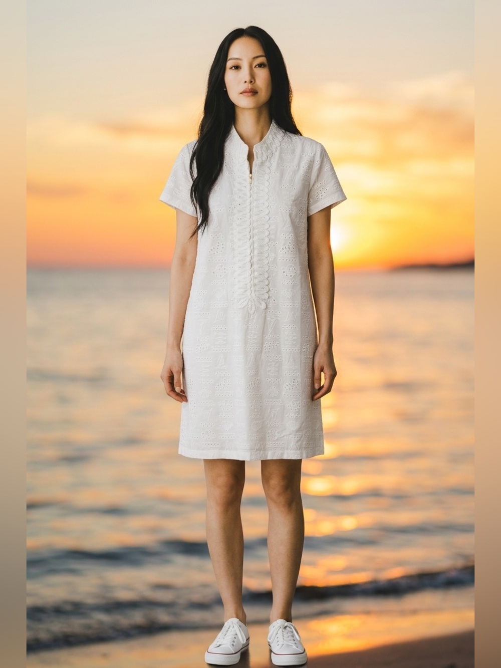 Lilly Pulitzer Mamie White Eyelet Embroidered Shift dress NWT size 8